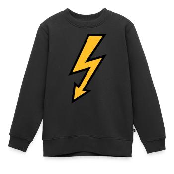 Blitz - Kinder Premium Organic Sweatshirt - Schwarz - Vorne - AI Model Kid Female (0cm)