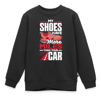 Ultramarathon Marathoner MarathonEr Courir Mon - Sweat Premium enfant bio - noir - Devant - AI Model Kid Female (0cm)