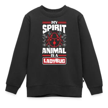 Ladybug Entomologist Ladybirds Entomology Funny - Kinder Premium Organic Sweatshirt - Schwarz - Vorne - AI Model Kid Female (0cm)