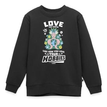 Conservation de la nature Protection du climat Terre - Sweat Premium enfant bio - noir - Devant - AI Model Kid Female (0cm)