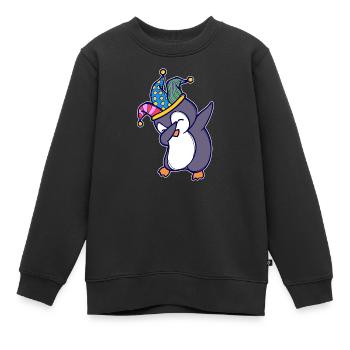 Oiseau de mer Cool Sweet Penguin Animal Drôle d’oiseau - Sweat Premium enfant bio - noir - Devant - AI Model Kid Female (0cm)