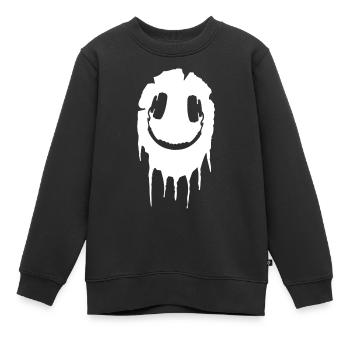 Smile Acid Headphone 303 White - Kinder Premium Organic Sweatshirt - Schwarz - Vorne - AI Model Kid Female (0cm)
