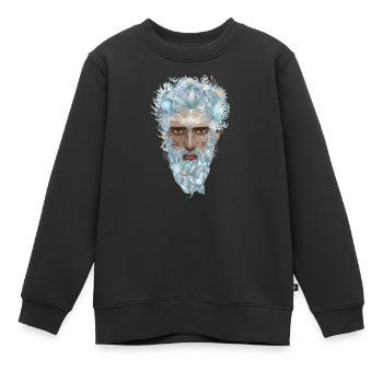 geheimnisvolles Porträt eines Wassermanns - Kinder Premium Organic Sweatshirt - Schwarz - Vorne - AI Model Kid Female (0cm)