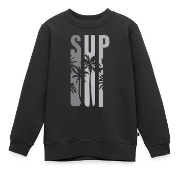SOUPER - Sweat Premium enfant bio - noir - Devant - AI Model Kid Female (0cm)