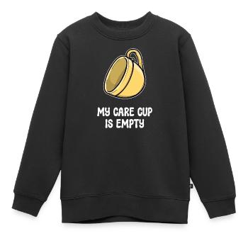 Je ne me soucie pas de l’attitude, de la déclaration drôle - Sweat Premium enfant bio - noir - Devant - AI Model Kid Female (0cm)