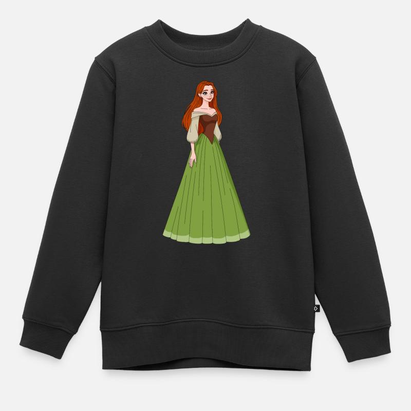 Amanda - Sweat Premium enfant bio - noir