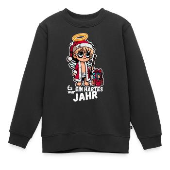 Lustiger Christkind Spruch - Kinder Premium Organic Sweatshirt - Schwarz - Vorne - AI Model Kid Female (0cm)