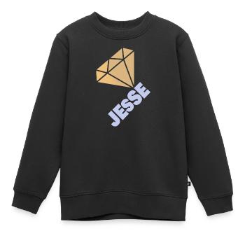 Edel Jesse - Kinder Premium Organic Sweatshirt - Schwarz - Vorne - AI Model Kid Female (0cm)