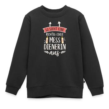 Enfant d’autel : Voilà à quoi ressemble un enfant d’autel cool - Sweat Premium enfant bio - noir - Devant - AI Model Kid Female (0cm)