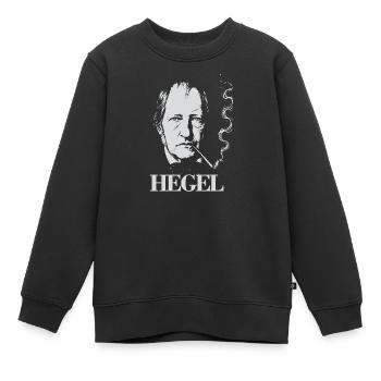 Hegel-Porträt - Kinder Premium Organic Sweatshirt - Schwarz - Vorne - AI Model Kid Female (0cm)