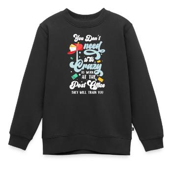 Postman letters Parcel carrier - Kids Premium Organic Sweatshirt - black - Front - AI Model Kid Female (0cm)