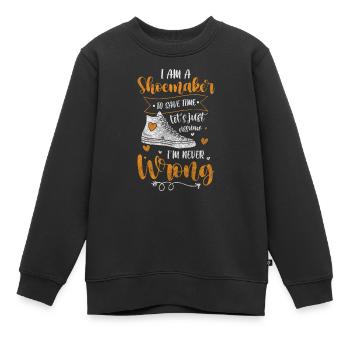 Schuster Beruf - Kinder Premium Organic Sweatshirt - Schwarz - Vorne - AI Model Kid Female (0cm)