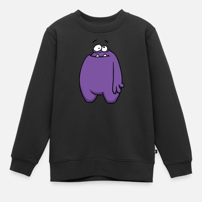 PlumBoo totale - Kinder Premium Organic Sweatshirt - Schwarz
