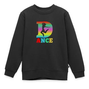 dance - Kinder Premium Organic Sweatshirt - Schwarz - Vorne - AI Model Kid Female (0cm)
