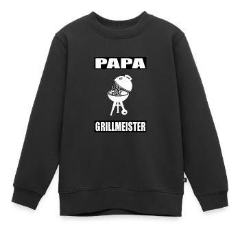 BBQ - Kinder Premium Organic Sweatshirt - Schwarz - Vorne - AI Model Kid Female (0cm)