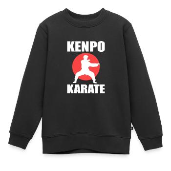 Karate Selbstverteidigung Kampfsport - Kinder Premium Organic Sweatshirt - Schwarz - Vorne - AI Model Kid Female (0cm)