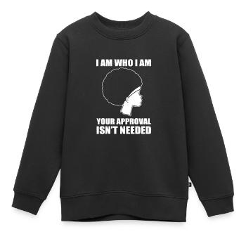 Afro Latina - Kinder Premium Organic Sweatshirt - Schwarz - Vorne - AI Model Kid Female (0cm)