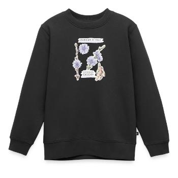 Voyageur de chicorée - dessin - Sweat Premium enfant bio - noir - Devant - AI Model Kid Female (0cm)
