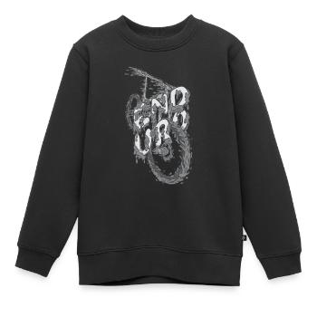 Tour de boue - Sweat Premium enfant bio - noir - Devant - AI Model Kid Female (0cm)
