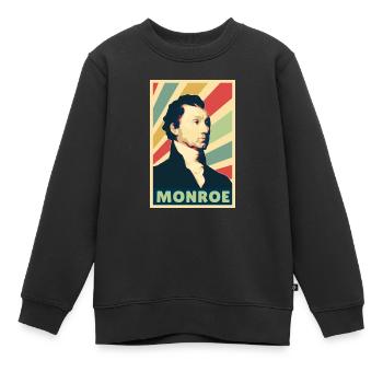 James Monroe Vintage Colores - Sweat Premium enfant bio - noir - Devant - AI Model Kid Female (0cm)