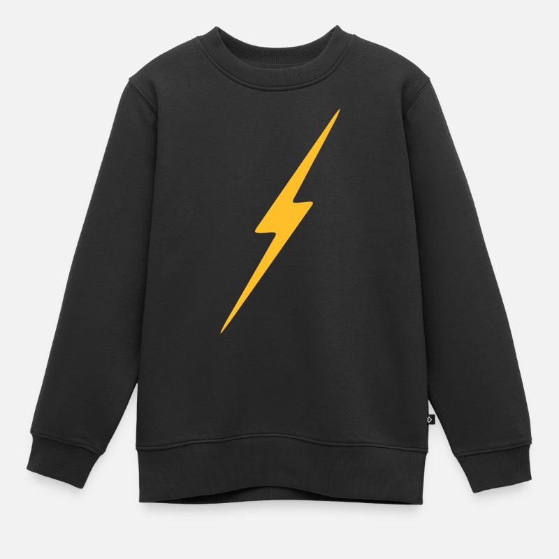Eclair - Sweat Premium enfant bio - noir