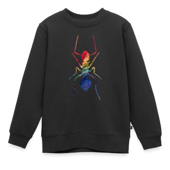 Fourmi - Sweat Premium enfant bio - noir - Devant - AI Model Kid Female (0cm)