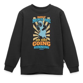 Running Jogging Sport Race Training Gift - Sweat Premium enfant bio - noir - Devant - AI Model Kid Female (0cm)