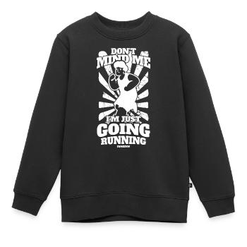 Running Jogging Sports Racing Training Gift - Sweat Premium enfant bio - noir - Devant - AI Model Kid Female (0cm)