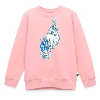 Aidan Rose Design - Sweat Premium enfant bio - rose - Devant - AI Model Kid Female (0cm)
