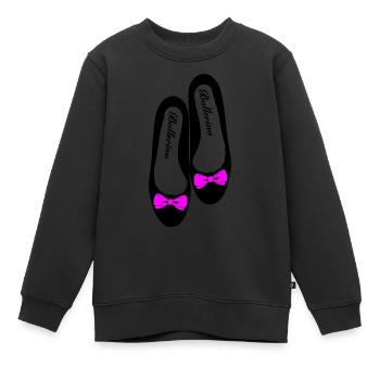 Ballerina 4 - Kinder Premium Organic Sweatshirt - Schwarz - Vorne - AI Model Kid Female (0cm)