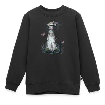 Geisterbraut - Kinder Premium Organic Sweatshirt - Schwarz - Vorne - AI Model Kid Female (0cm)