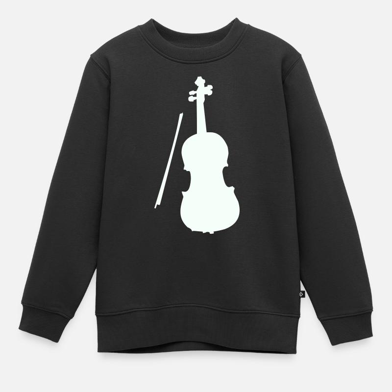 Violon Violon - Sweat Premium enfant bio - noir