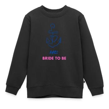 Ahoi Bride to be - JGA T-Shirt - Sweat Premium enfant bio - noir - Devant - AI Model Kid Female (0cm)