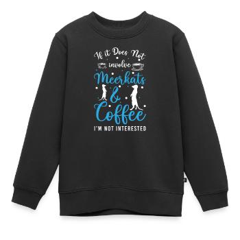 Erdmännchen Tiere Fels - Kinder Premium Organic Sweatshirt - Schwarz - Vorne - AI Model Kid Female (0cm)