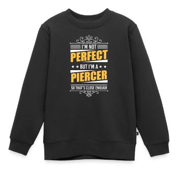 Piercer Tattoo Studio - Kinder Premium Organic Sweatshirt - Schwarz - Vorne - AI Model Kid Female (0cm)