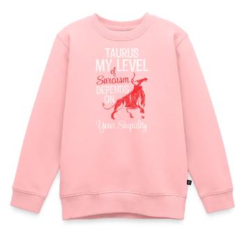 Sternzeichen Erde Aberglaube Sterne - Kinder Premium Organic Sweatshirt - Rosa - Vorne - AI Model Kid Female (0cm)