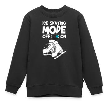 patinage sur glace Art Hobby patinoire - Sweat Premium enfant bio - noir - Devant - AI Model Kid Female (0cm)