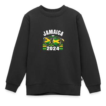 Jamaica Trip 2024 - Kinder Premium Organic Sweatshirt - Schwarz - Vorne - AI Model Kid Female (0cm)