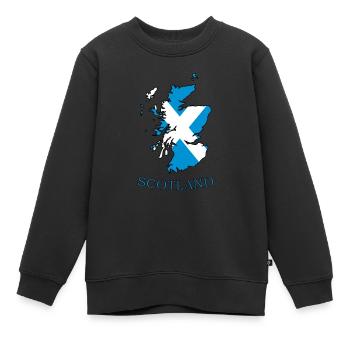 Schottland-Land - Kinder Premium Organic Sweatshirt - Schwarz - Vorne - AI Model Kid Female (0cm)