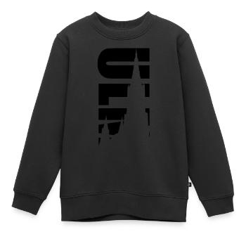 ulm - Sweat Premium enfant bio - noir - Devant - AI Model Kid Female (0cm)