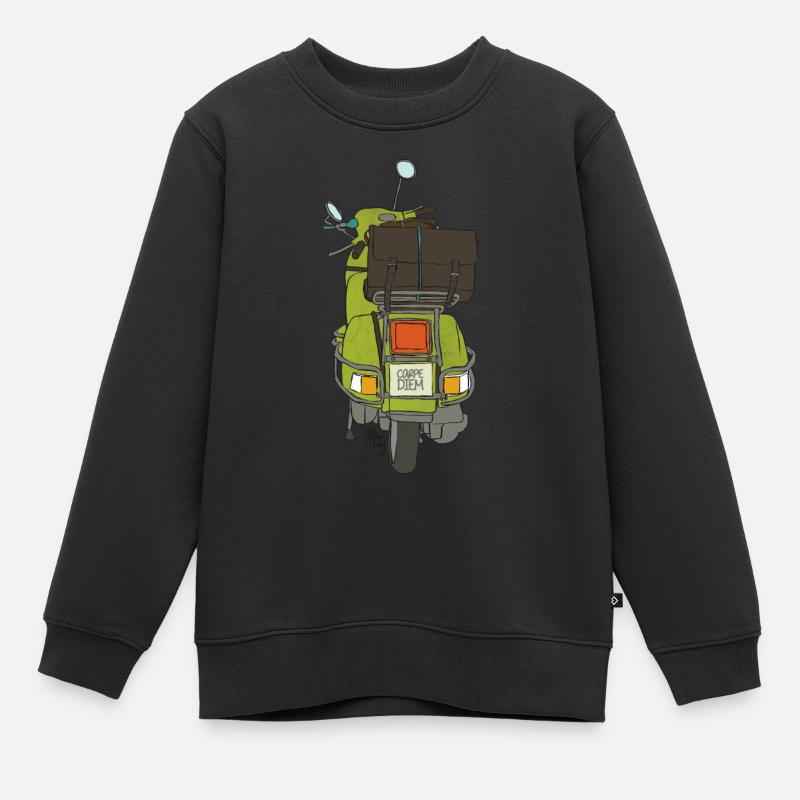 2 roues - Sweat Premium enfant bio - noir