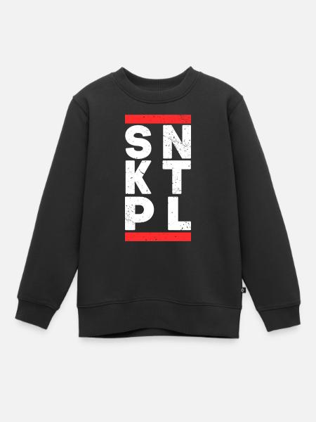 SNKTPL Berlin St. Pauli Sankt Pauli Geschenk - Kinder Premium Organic Sweatshirt - Schwarz