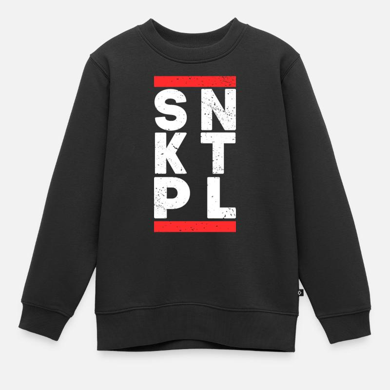 SNKTPL Berlin St. Pauli Sankt Pauli Geschenk - Kinder Premium Organic Sweatshirt - Schwarz
