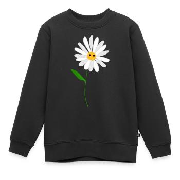 Collier de prêtre de fleur - Sweat Premium enfant bio - noir - Devant - AI Model Kid Female (0cm)