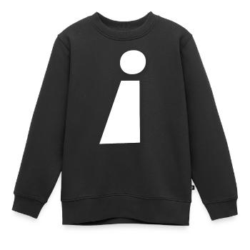 Ausrufezeichen Andersrum - Kinder Premium Organic Sweatshirt - Schwarz - Vorne - AI Model Kid Female (0cm)