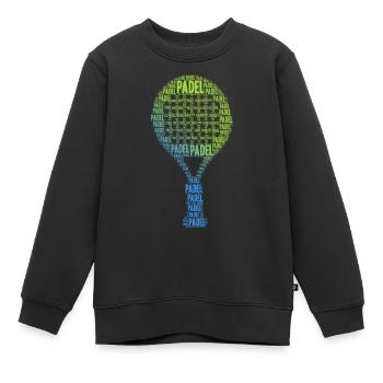 Padelschläger Padel Tennis Paddle Padeltennis - Kinder Premium Organic Sweatshirt - Schwarz - Vorne - AI Model Kid Female (0cm)
