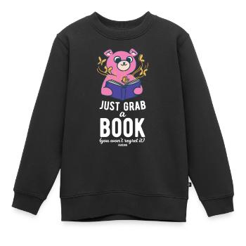 Wildlife Grizzly Brown Bear Livres pour enfants - Sweat Premium enfant bio - noir - Devant - AI Model Kid Female (0cm)
