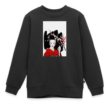 Blutige Geisha - Kinder Premium Organic Sweatshirt - Schwarz - Vorne - AI Model Kid Female (0cm)