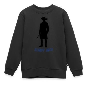 Bateau pirate ahoy - Sweat Premium enfant bio - noir - Devant - AI Model Kid Female (0cm)