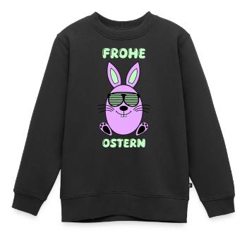 Happy Easter Bunny - Kids Premium Organic Sweatshirt - black - Front - AI Model Kid Female (0cm)